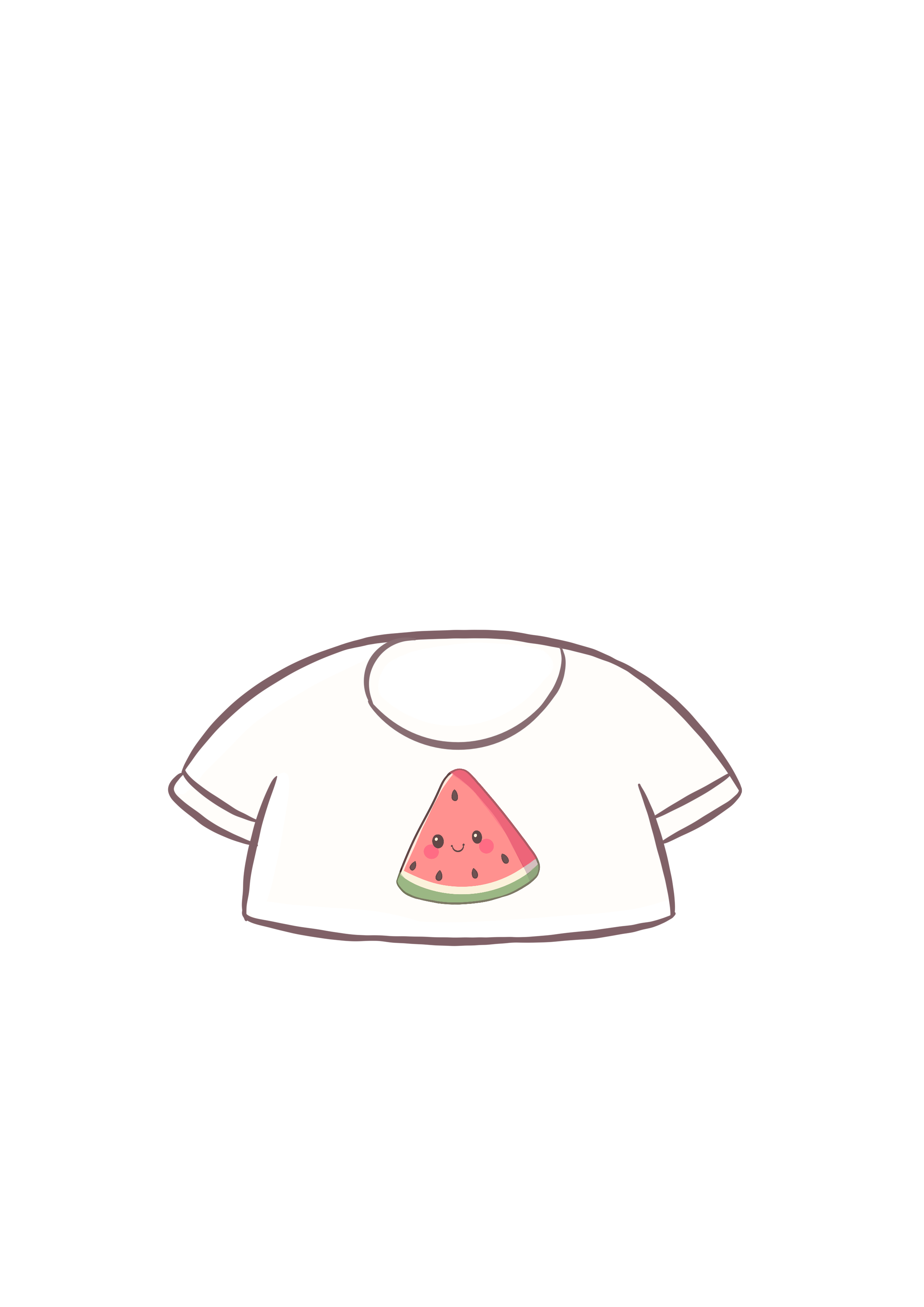 Melon Tee White